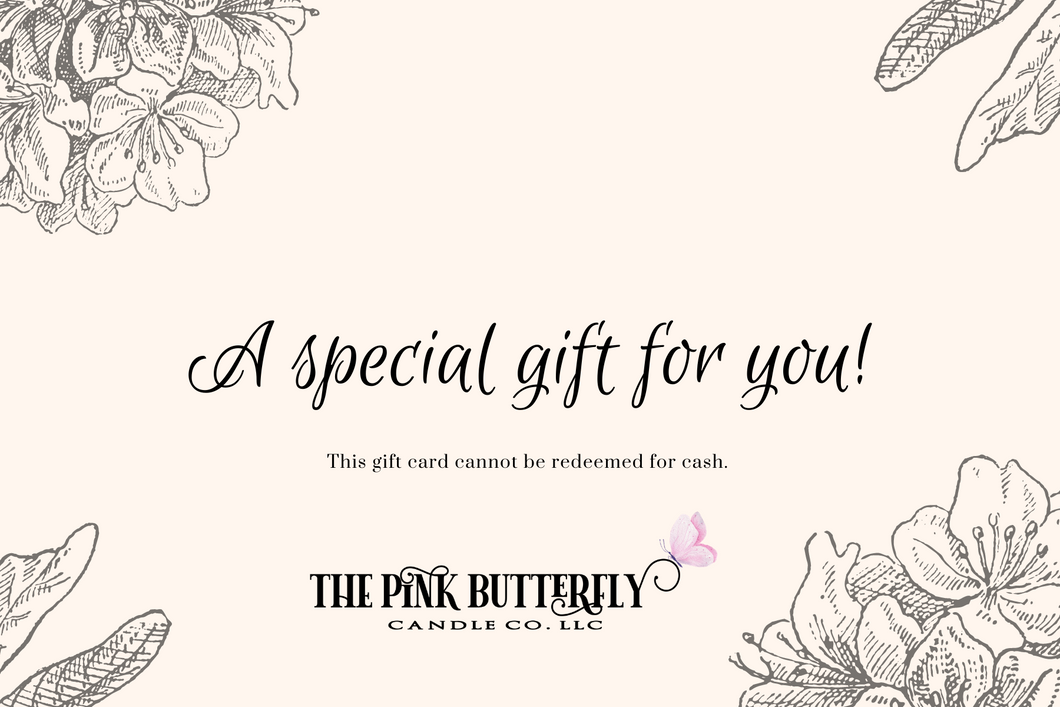 The Pink Butterfly Candle Co. Gift Card